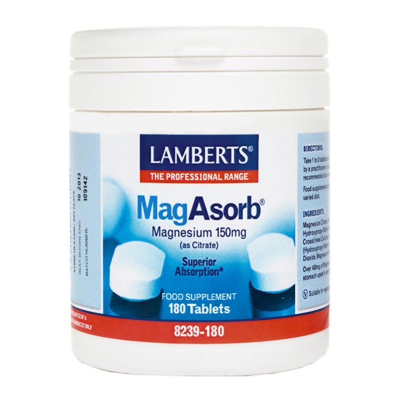 Lamberts Mag Asorb Magnesium 150mg 180 tabs