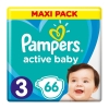 Pampers Active Baby Maxi Pack No 3 (6-10kg) 66τεμ.