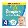 Pampers Active Baby Maxi No 4 (9-14kg) 58τεμ.