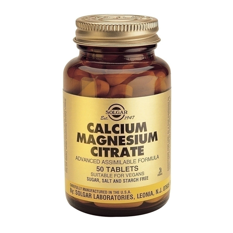 Solgar Calcium Magnesium Citrate 50tabs