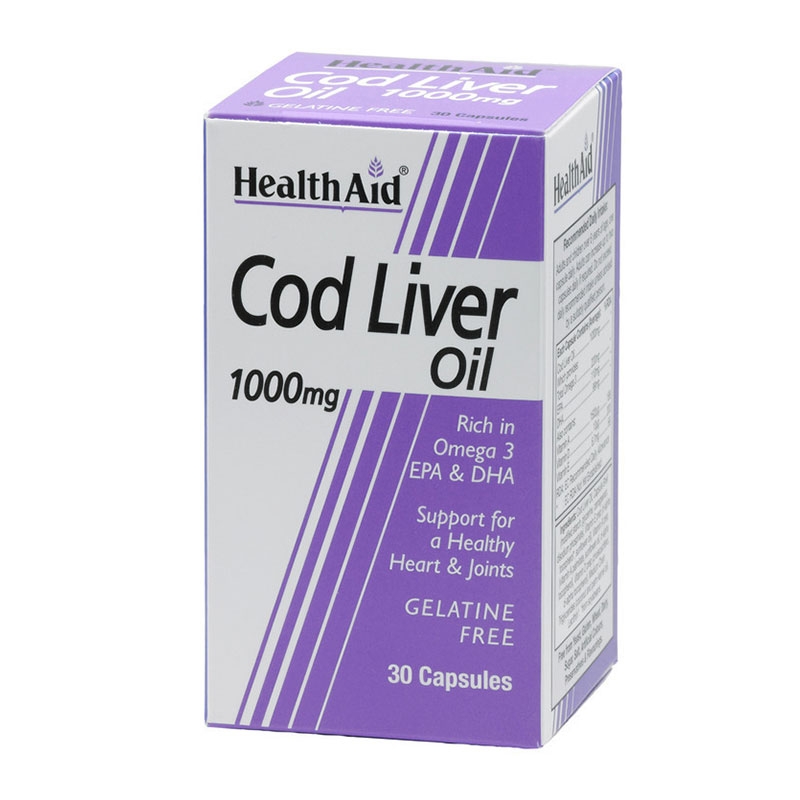 Health Aid Cod Liver Oil 1000mg 30caps
