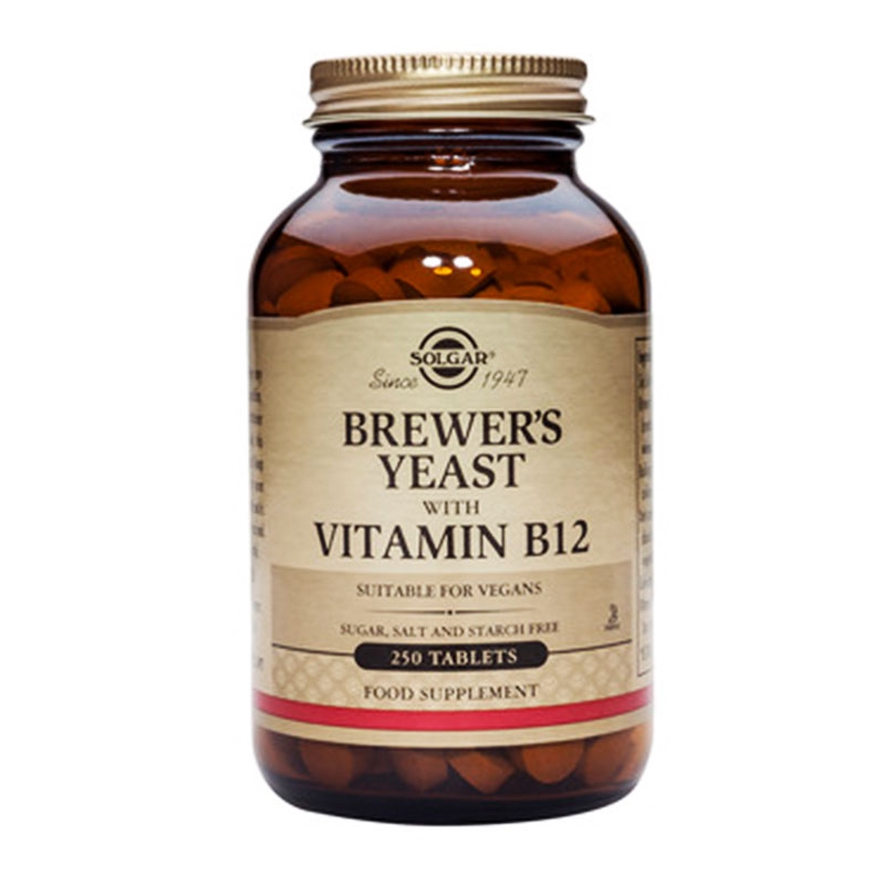 Solgar Brewer’s Yeast with Vitamin B-12 250 tabs