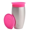 Munchkin Miracle 360° Steel Cup Ανοξείδωτος Θερμός Φούξια 12m+ 296ml