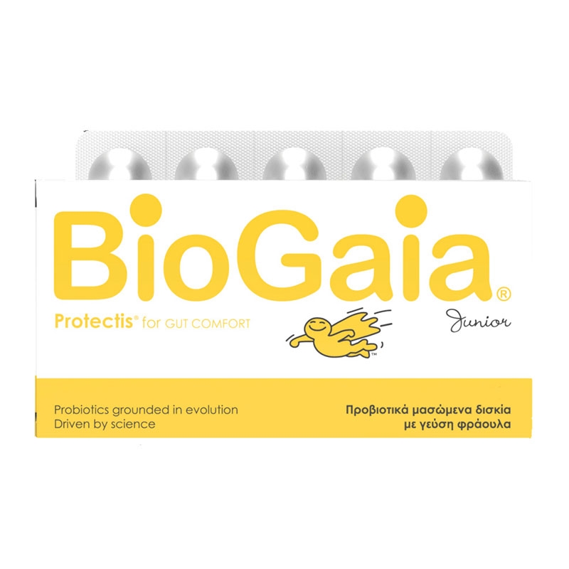 Biogaia Protectis Junior Προβιοτικά με Γεύση Φράουλας 30 Μασώμενα Δισκία