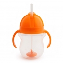 Munchkin Click Lock Κύπελλο με Καλαμάκι Πορτοκαλί 6m+ 207ml