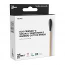 The Humble Co. Natural Cotton Swabs Black Μπατονέτες από Μπαμπού & Βαμβάκι Μαύρο Χρώμα 100τεμ.