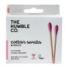 The Humble Co. Natural Cotton Swabs Purple Μπατονέτες από Μπαμπού & Βαμβάκι Μωβ Χρώμα 100τεμ.