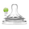 Philips Avent Natural SCF042/27 Θηλή Σιλικόνης Αργής Ροής 2 Οπών 1m+ 2τεμ.