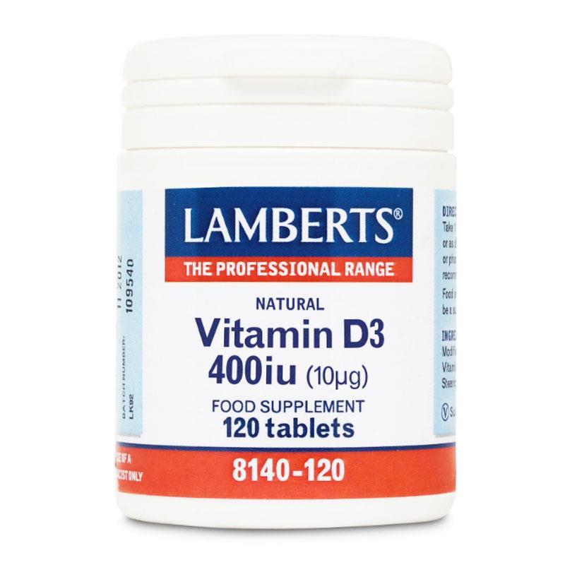 Lamberts Vitamin D3 400iu 120 ταμπλέτες