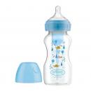 Dr. Brown's Natural Flow Options+ Anti-Colic Bottle Πλαστικό Μπιμπερό κατά των Κολικών Μπλε 270ml