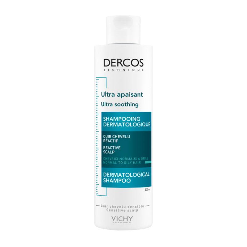 Vichy Dercos Ultra Soothing Shampoo Κανονικά Λιπαρά Μαλλιά 200ml