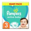 Pampers Active Baby Giant Pack No 3 (6-10kg) 90τεμ.