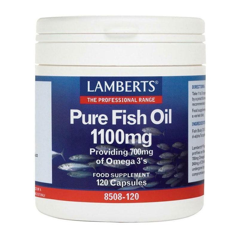 Lamberts Pure Fish Oil 1100 mg 120 Κάψουλες