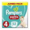 Pampers Πάνες Pants Jumbo No 4 (9-15kg) 52τεμ.